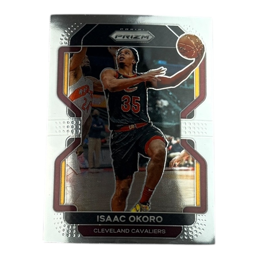 2021 Panini Prizm Isaac Okoro Cleveland Cavaliers Basketball Card No‎ 212